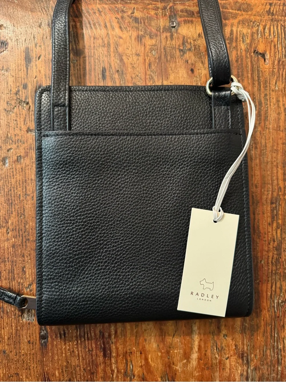 NWT/DUST BAG Radley London Summer Street Zip-Around Crossbody Bag in Black